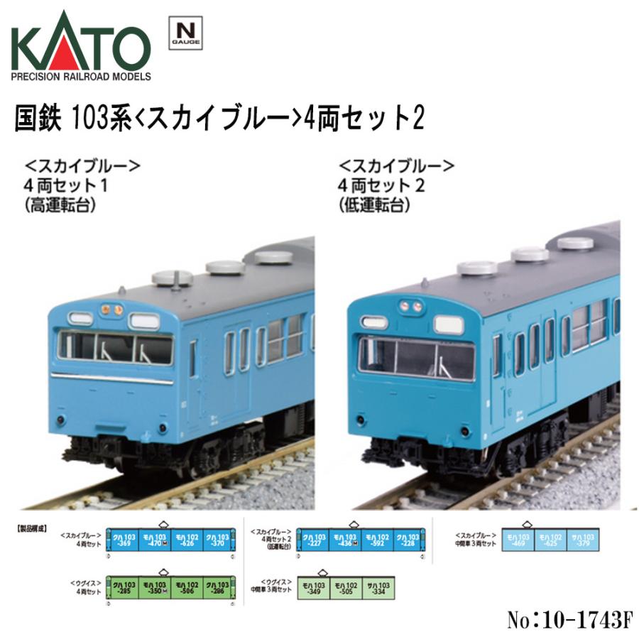 Nゲージ KATO 直流通勤形電車 カトー（KATO） 【2026年5月予定 安心配送】 10-1743F KATO JR 103系