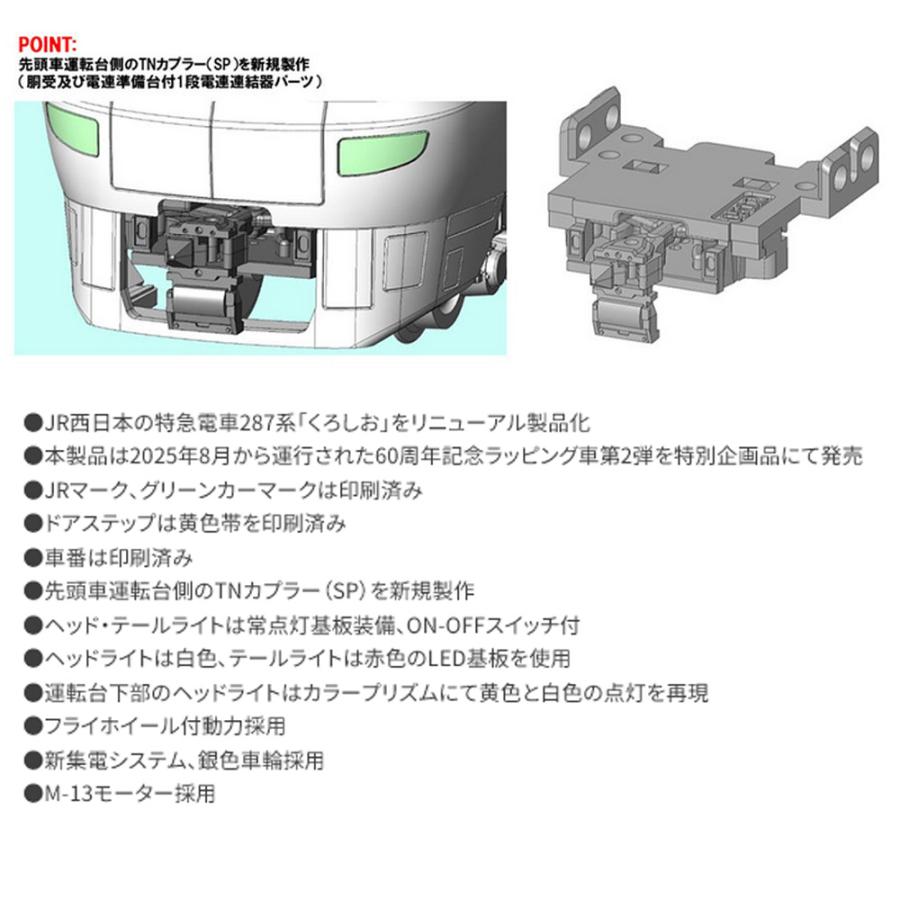 トミックス 97981 TOMIX 特別企画品 JR 287系 （特急くろしお60周年