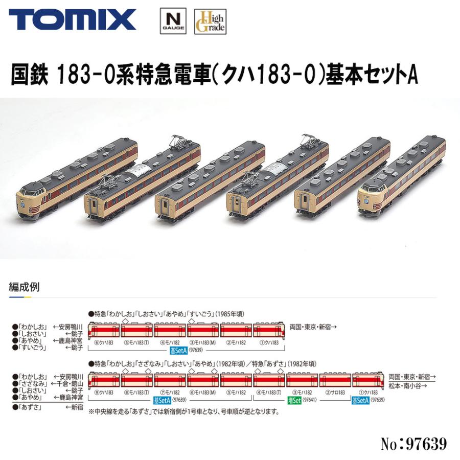 z*o様 TOMIX 国鉄 183 0系特急電車 クハ1830 基本セットA 9 国鉄 183-0