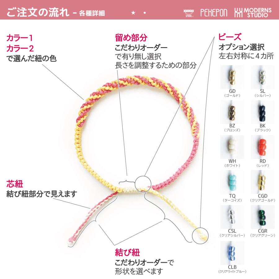 ペケポン ミサンガ アンクレット 選べる 38色 メンズ スポーツ 斜め しましま ボーダーカラー |  | 03