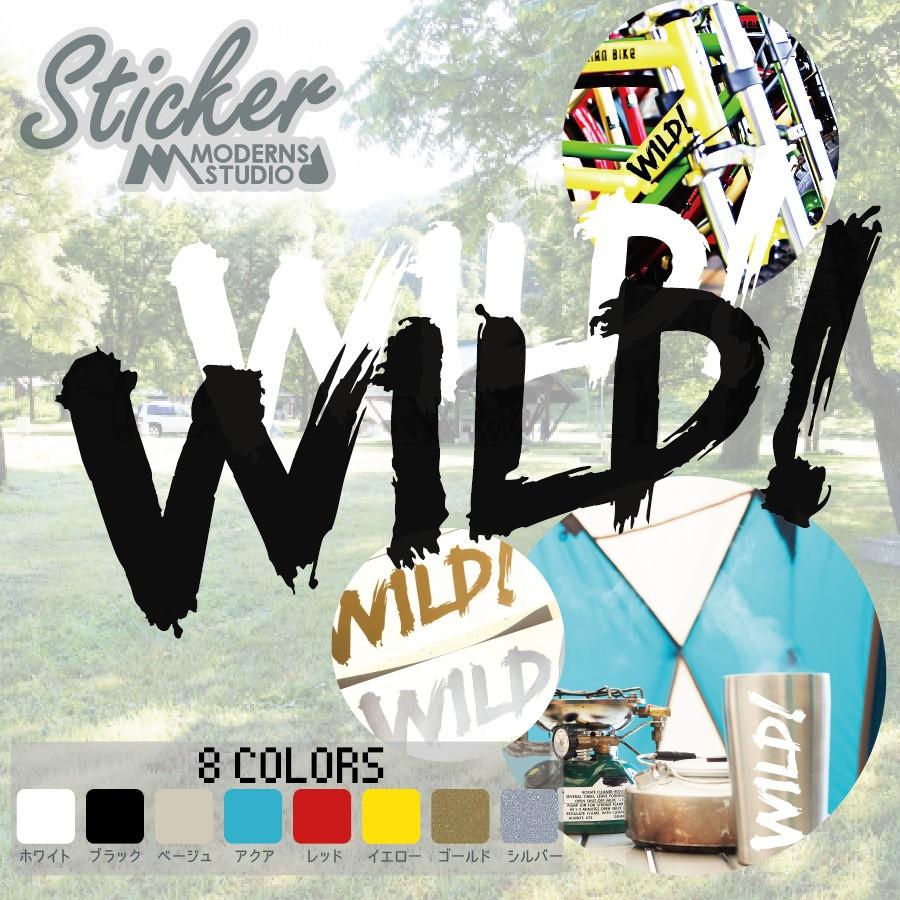 Wild ワイルド ステッカー 全8色 筆書き ペンキ 車 窓 バイク 釣り アウトドア 転写 貼れる Stout 001 モダンズ工房 通販 Yahoo ショッピング