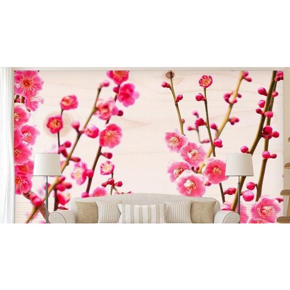 ピンク プラム フローラル サイズ特大 壁紙 アート モダン 綺麗 インテリア おしゃれ おしゃれ Au Jess 037h 新品