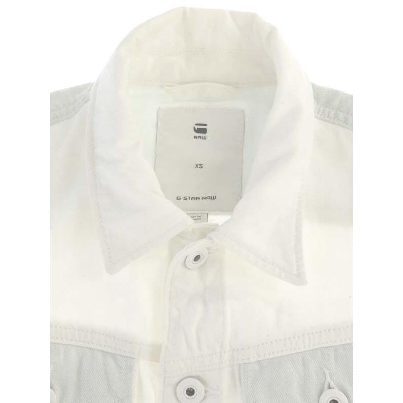 G-STAR RAW ジースター ロゥ 3301 JACKET 切替デニムジャケット ホワイト XS レディース|modescape-ys|03