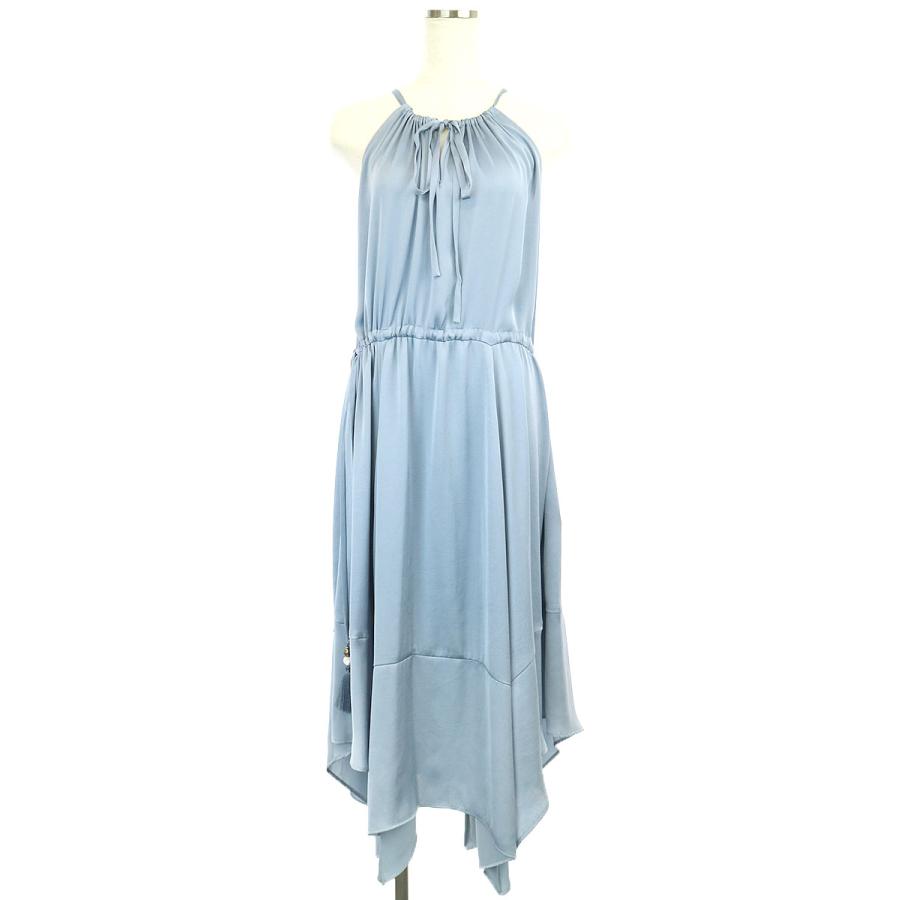 MYLAN マイラン イレギュラーヘムワンピース ブルー F レディース :1