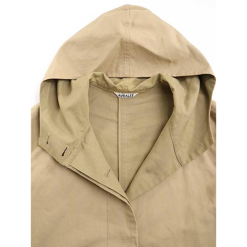 AURALEE オーラリー 16SS FINX DOUBLE CLOTH HOODED COAT コート