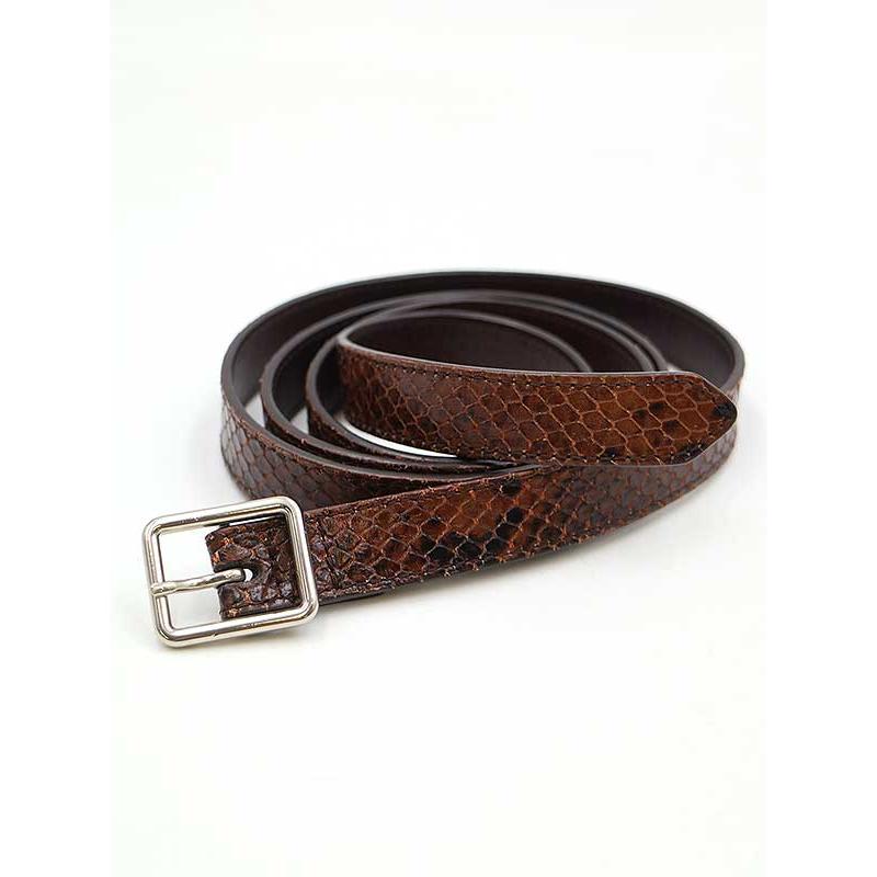 DRIES VAN NOTEN ドリスヴァンノッテン パイソン型押しナローレザー