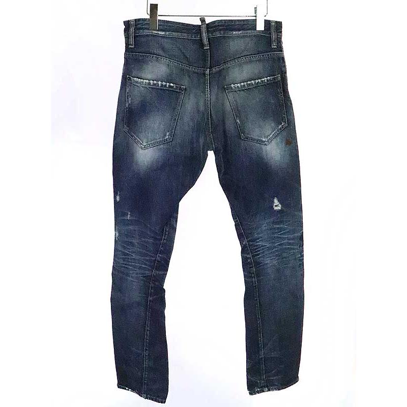 DSQUARED2 ディースクエアード ダメージ加工ペイントデニムパンツ DSQUARED2 ディースクエアード ダメージ加工ペイントデニムパンツ