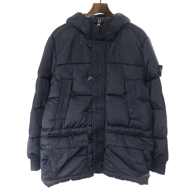 限定価格】21AW STONE ISLAND ダウン ネイビー M-