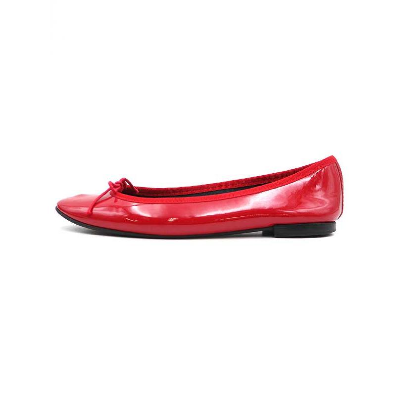Repetto レペット パテントバレエシューズ レッド サイズ:37