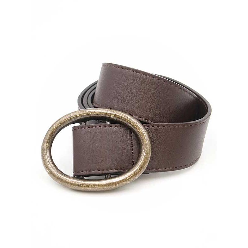 CLANE クラネ 21AW CIRCLE BUCKLE WIDE BELT ベルト ブラウン