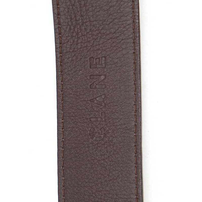 CLANE クラネ 21AW CIRCLE BUCKLE WIDE BELT ベルト ブラウン
