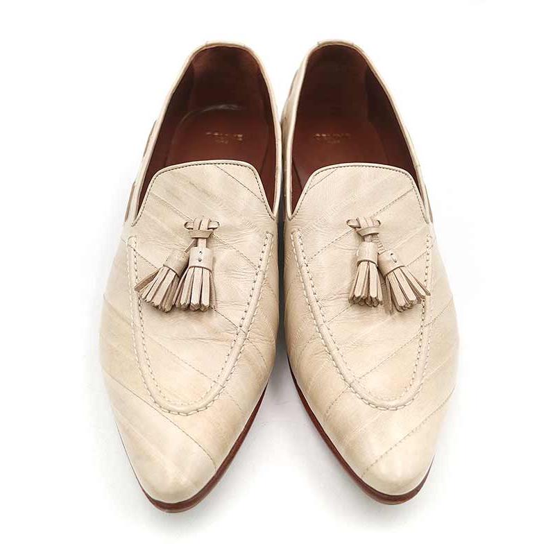 極細繊維クロス CELINE タッセルロファー レザーシューズ 40 - ドレス