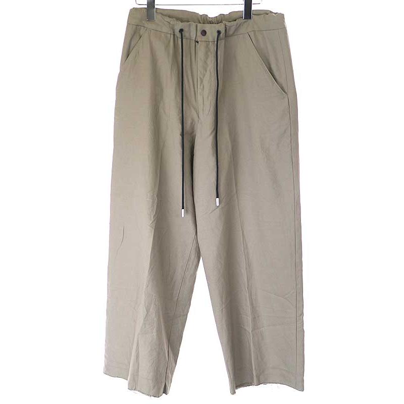 THE RERACS ザ リラクス 19SS ウールワイドイージースラックスパンツ