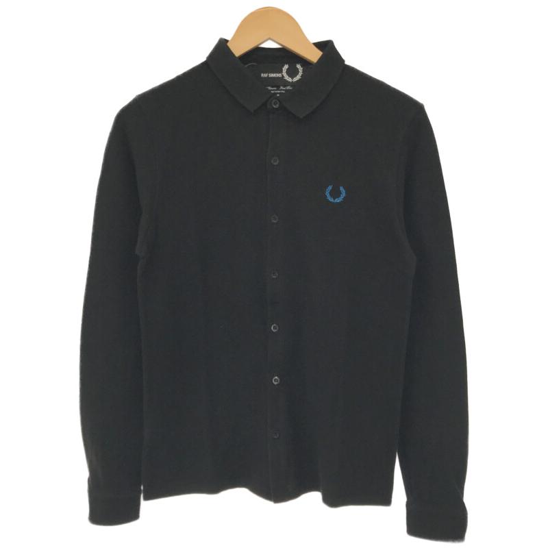 RAF SIMONS × FRED PERRY ラフシモンズ × フレッドペリー コットン鹿の子ロングスリーブポロシャツ ブラック サイズ:S メンズ  :1-240001076602:MODESCAPE Yahoo!ショップ - 通販 - Yahoo!ショッピング