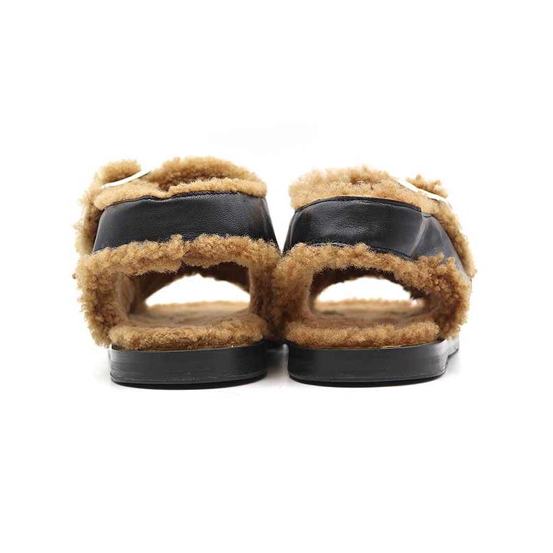 新品【Deuxieme Classe 】ファーデラックス/ファーサンダル37