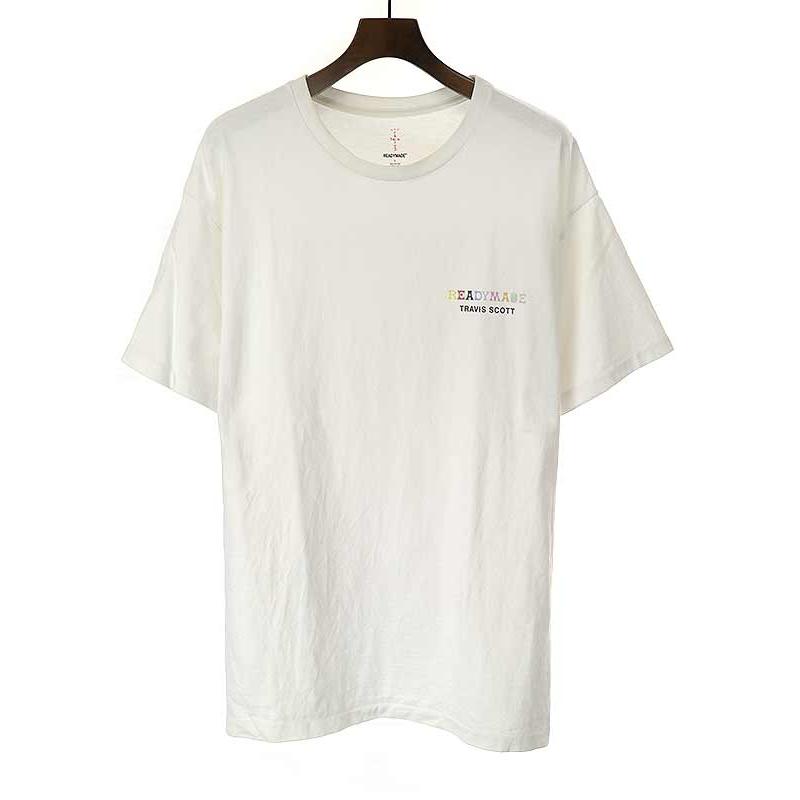 READYMADE × TRAVIS SCOTT レディメイド × トラヴィススコット プリントクルーネックTシャツ ホワイト サイズ:L メンズ  :1-240001077572:MODESCAPE Yahoo!ショップ - 通販 - Yahoo!ショッピング