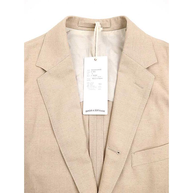 MAATEE＆SONS マーティーアンドサンズ SINGLE TAILORED JACKET ウール
