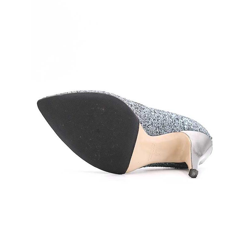miu miu ミュウミュウ グリッターヒールパンプス グレー サイズ:38