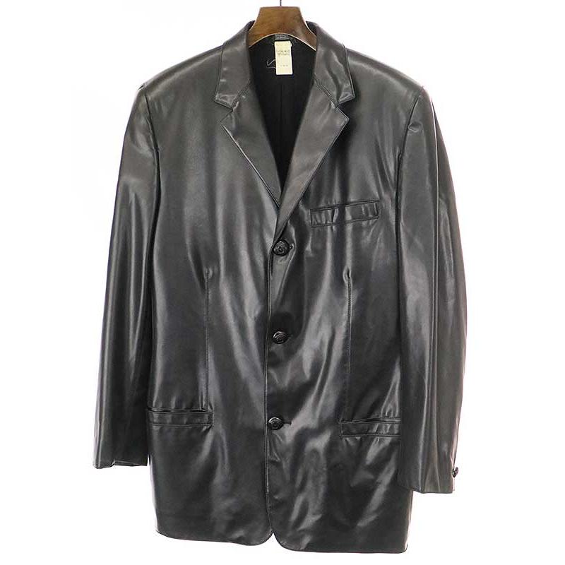 GIANNI VERSACE ジャンニ ヴェルサーチ レザーテーラードジャケット