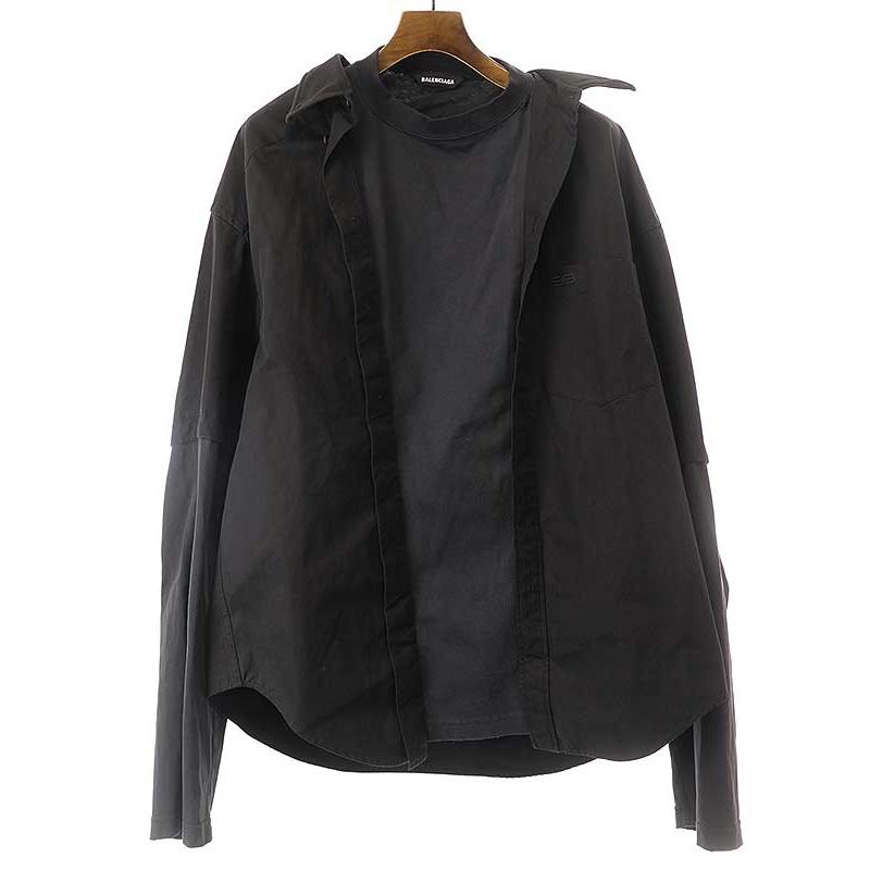 BALENCIAGA バレンシアガ 22AW S/S TROMPE L OEIL SHIRT オーバー