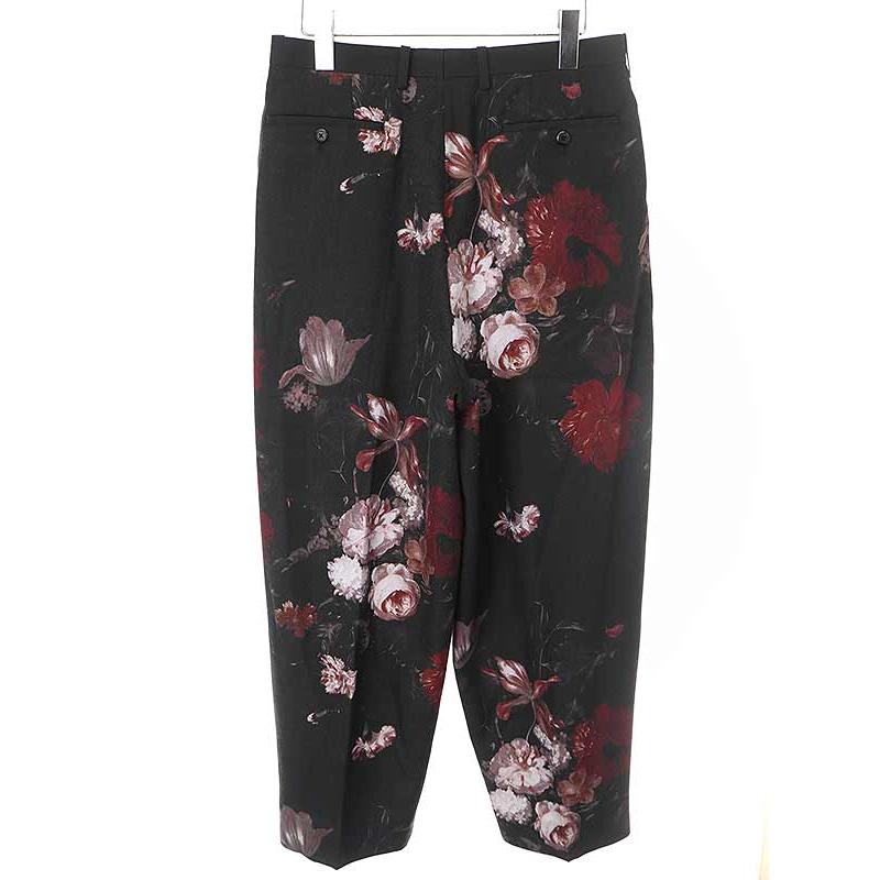 LAD MUSICIAN ラッドミュージシャン 18SS WOOL GABARDINE FLOWER 2TUCK