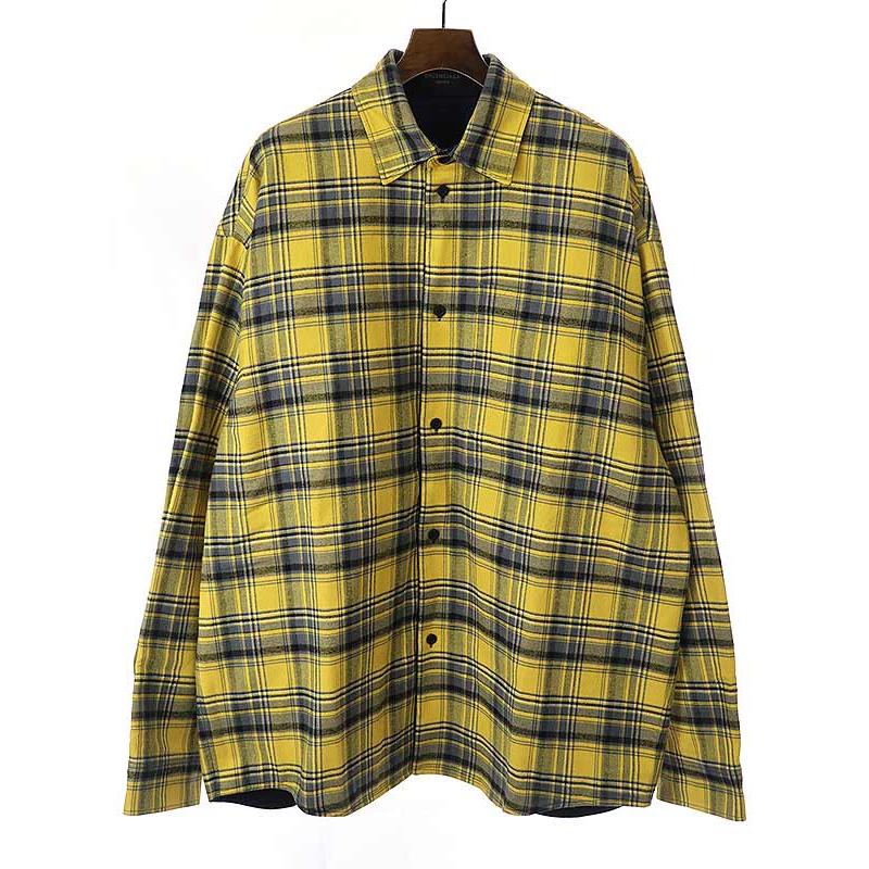 BALENCIAGA バレンシアガ 22AW REVERSIBLE SHIRT フランネルチェック
