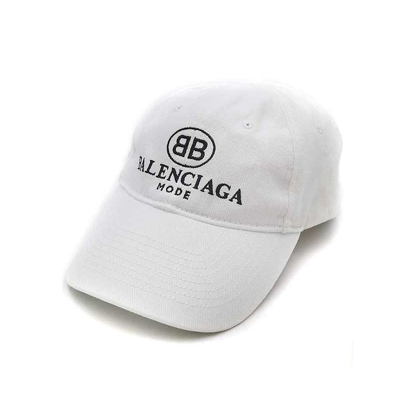 BALENCIAGA バレンシアガ BB MODE ロゴ刺繍ベースボールキャップ