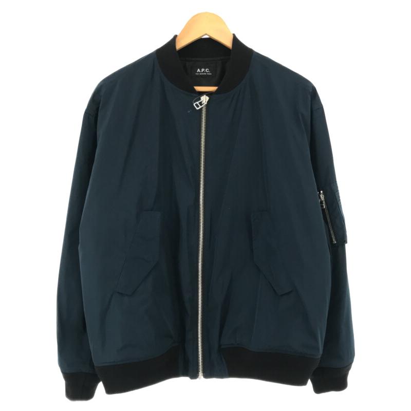 A.P.C アーペーセー リバーシブルMA-1ブルゾン ネイビー メンズ【TLS