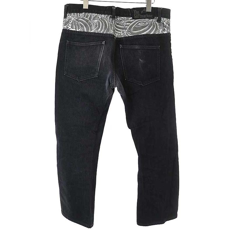 SOFTMACHINE ソフトマシーン リジットデニムパンツ ブラック サイズ:XL