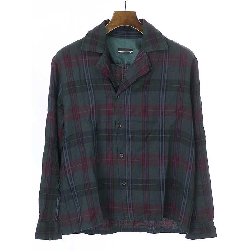 LAD MUSICIAN ラッドミュージシャン 13SS チェック柄オープンカラー