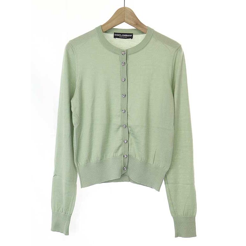 DOLCE&GABBANA ドルチェ＆ガッバーナ ビジューボタンカシミヤシルク