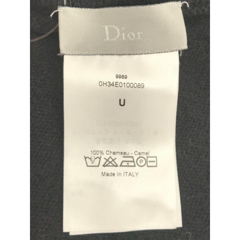 Dior HOMME ディオールオム 10AW キャメルロングマフラー ブラック サイズ:F メンズ :1-240001085897