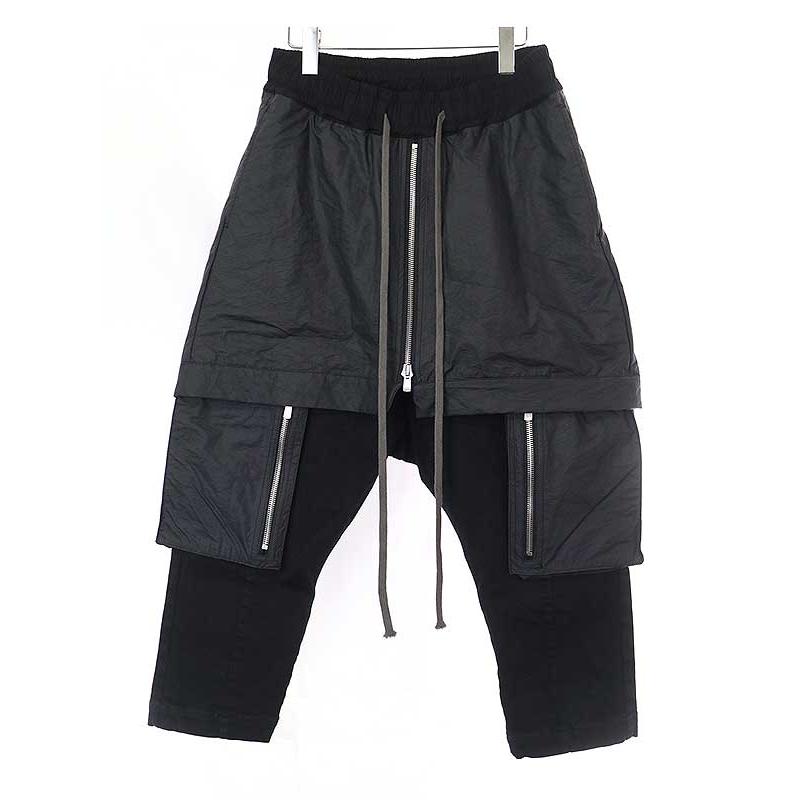 A.F ARTEFACT エーエフアーティファクト Layered Row Crotch Trousers