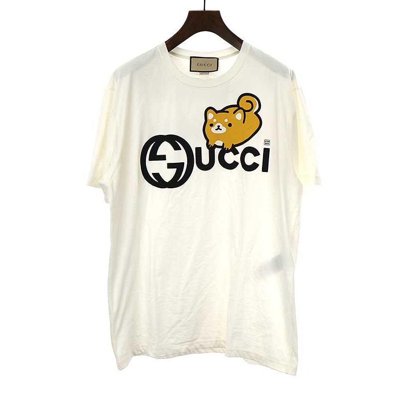 GUCCI グッチ Pikarar Angela Nguyen コットンアニマルプリントTシャツ