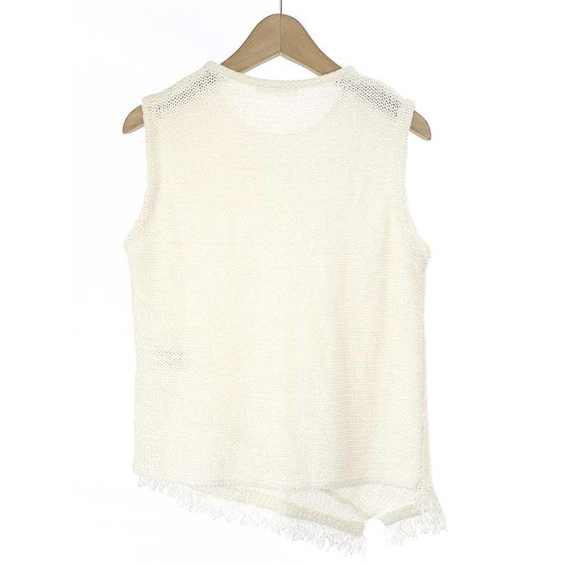 TOMORROWLAND トゥモローランド 16SS コットンナイロンフリンジニット