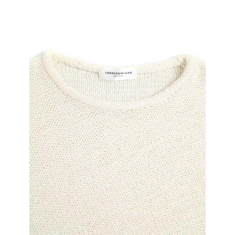 TOMORROWLAND トゥモローランド 16SS コットンナイロンフリンジニット