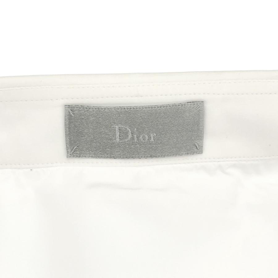 Dior HOMME ディオールオム BEEエンブロイダリー フライフロントシャツ  ホワイト 39 Dior HOMME ディオールオム BEEエンブロイダリー フライフロントシャツ