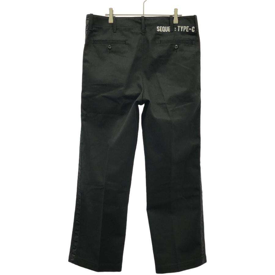 SEQUEL TYPE-C ブラック SEQUEL シークエル TYPE-C サイドサテンライン ワークチノパンツ