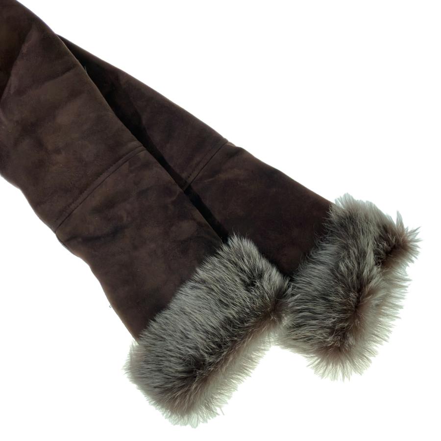RUFFO ファーコート RUFFO（ルッフォ） ムートンファーコート ブラウン 40 IT02SZWA2FBG