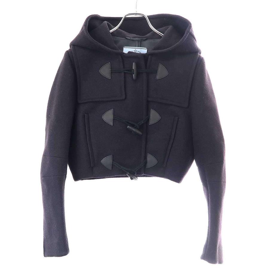 PRADAダッフルコート Prada ダブル ダッフルコート | ブラック | FARFETCH JP