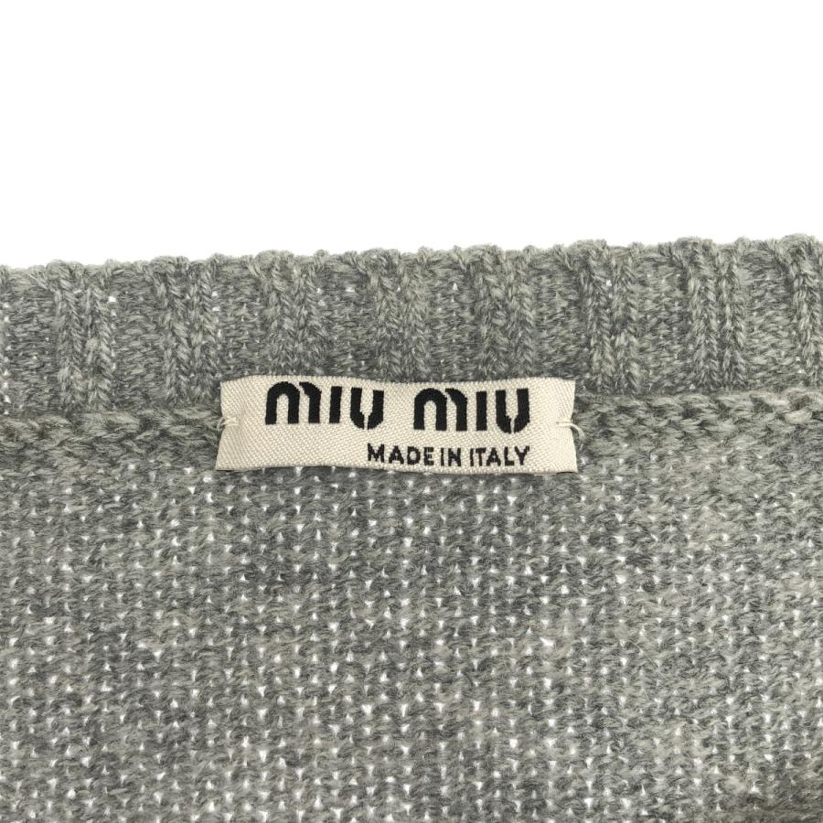 miu miu（ミュウミュウ） クロップドカシミヤニットトップス MMF258