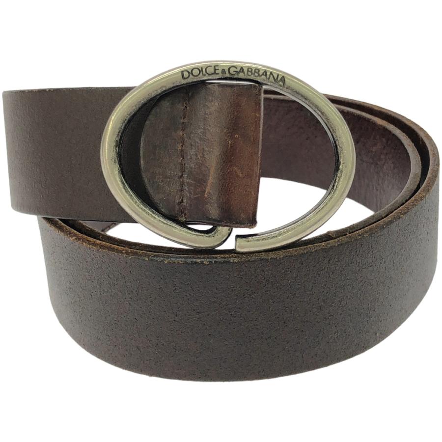 DOLCE&GABBANA（ドルチェ & ガッバーナ） ロゴプリントレザーベルト
