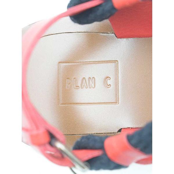 PLAN C プラン シー 20SS ロープレザーストラップフラットサンダル レッド サイズ:36 レディース IT093Y2M9BW8｜modescape｜05