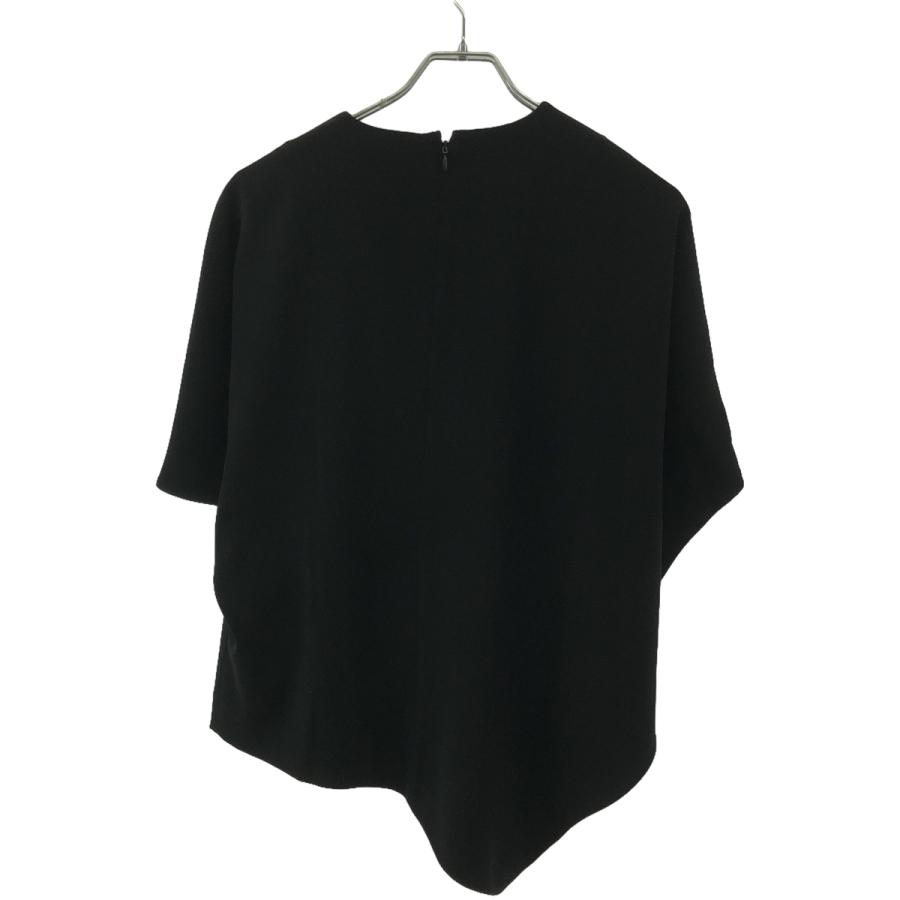 ENFOLD エンフォルド アシンメトリー ブラウス ブラック 【公式通販】