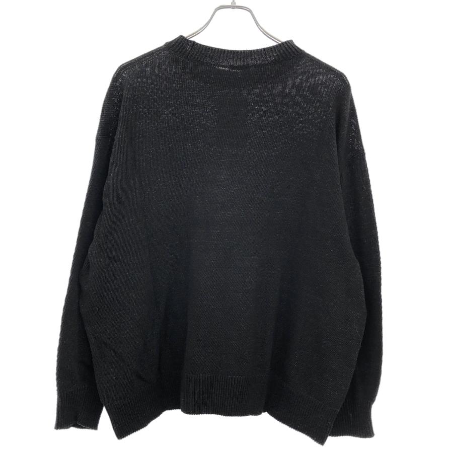 COMOLI（コモリ） 24SS ブラッククルーネックニットセーター Z01-06018 