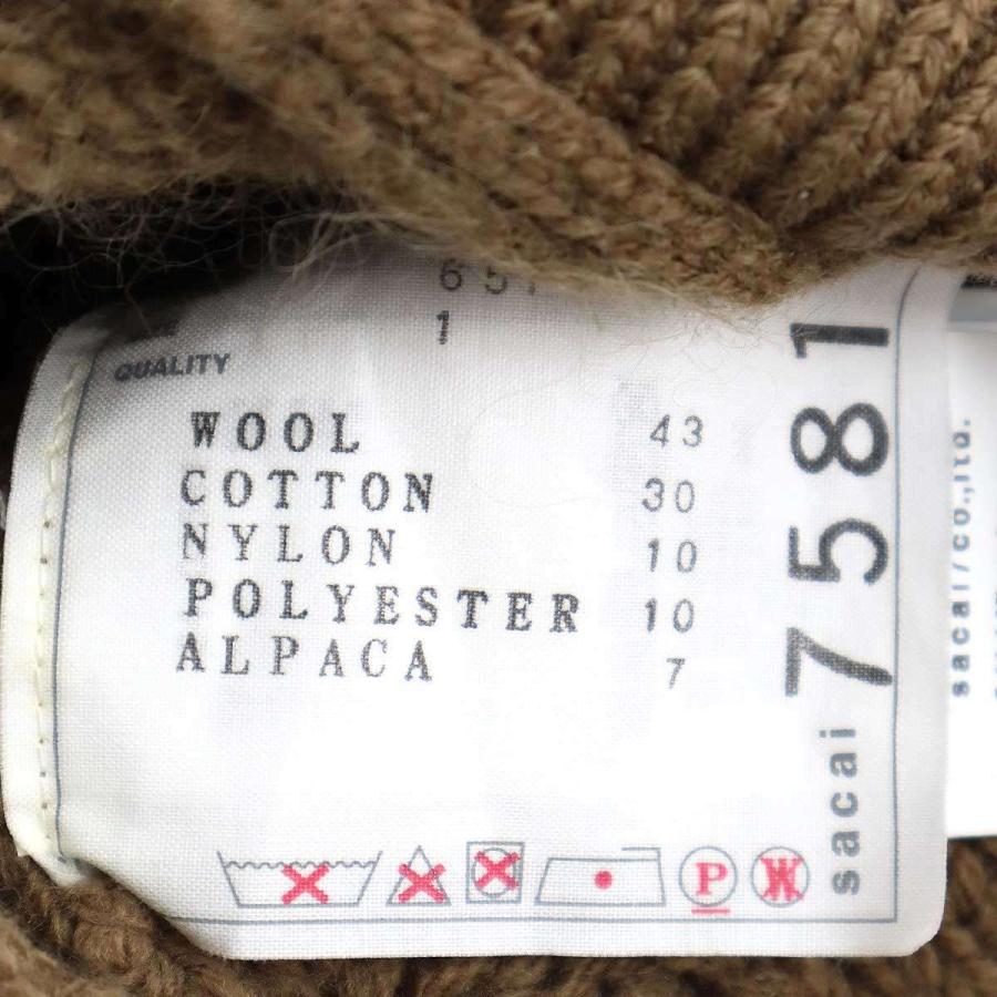 sacai（サカイ） 24AW Patchwork Knit Blouson パッチワークニット