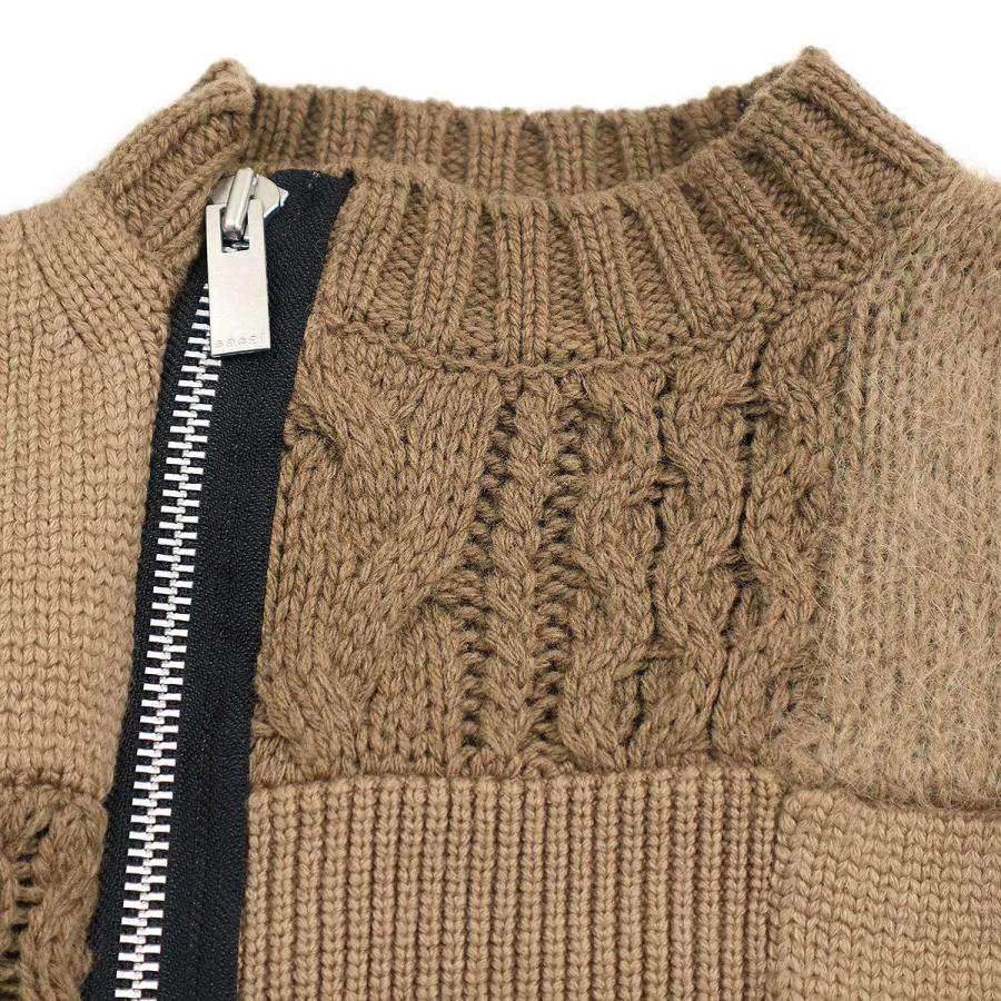 ◆24AW◆sacai◆Patchwork Knit Blouson◆国内正規品 sacai（サカイ） 24AW Patchwork Knit Blouson パッチワークニット