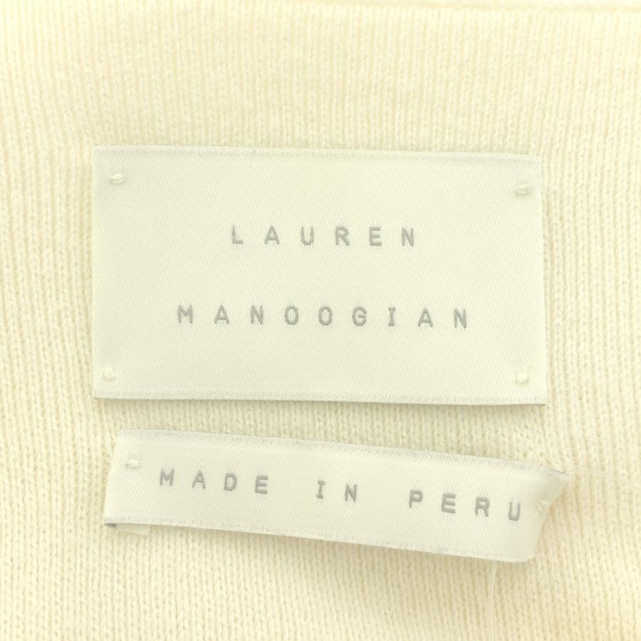LAUREN MANOOGIAN ローレン マヌーギアン コットンニットドレスワンピース アイボリー 1 IT0JAG1WV2YO_2