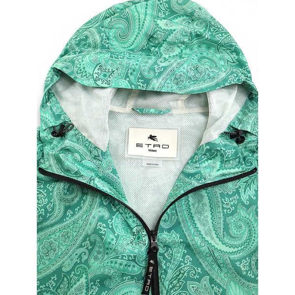 ETRO エトロ 22SS リキッドペイズリーナイロンフードヘビージャケット  