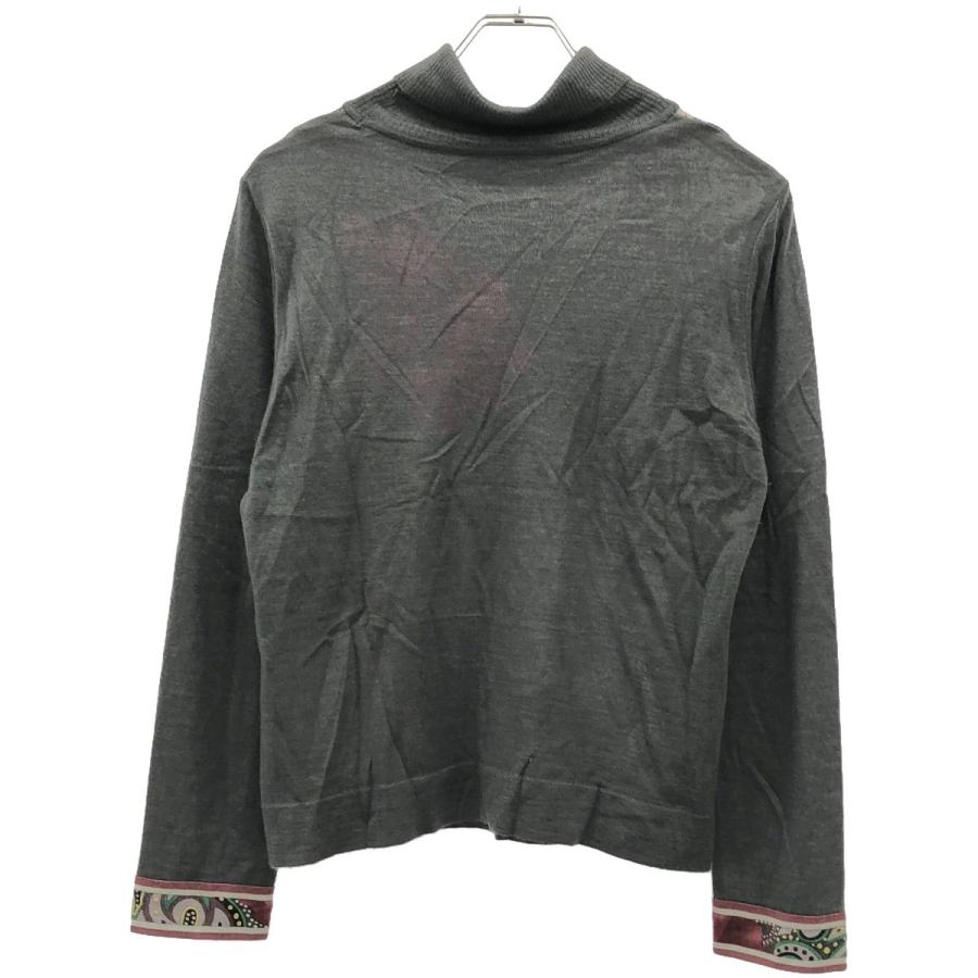 LEONARD レオナール タートルネックラインストーンフラワー